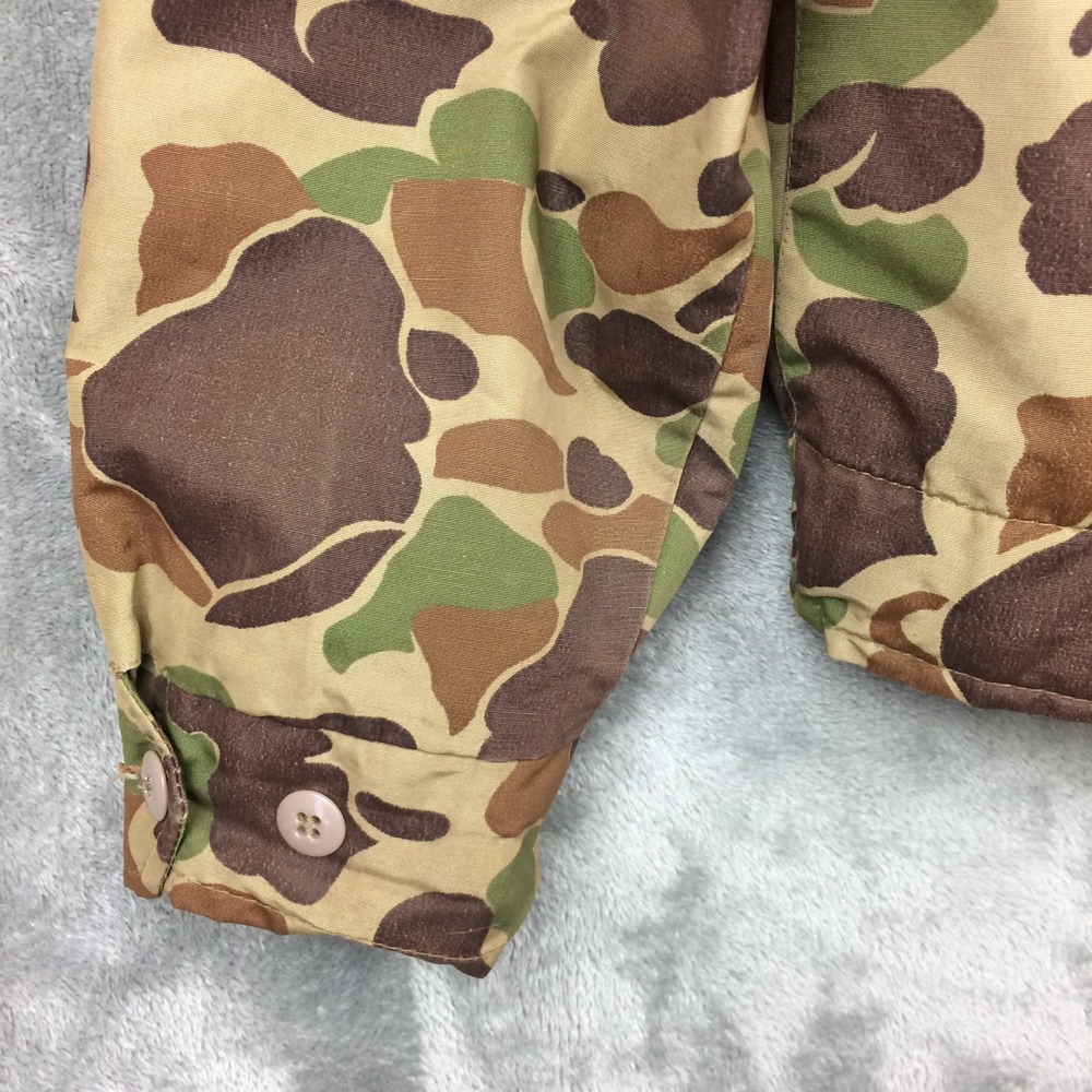 Vtg Woods Goose Camo Jacket Shell w Zip In Down Vest Mens Large Canada Hunting - Picture 11 of 16
